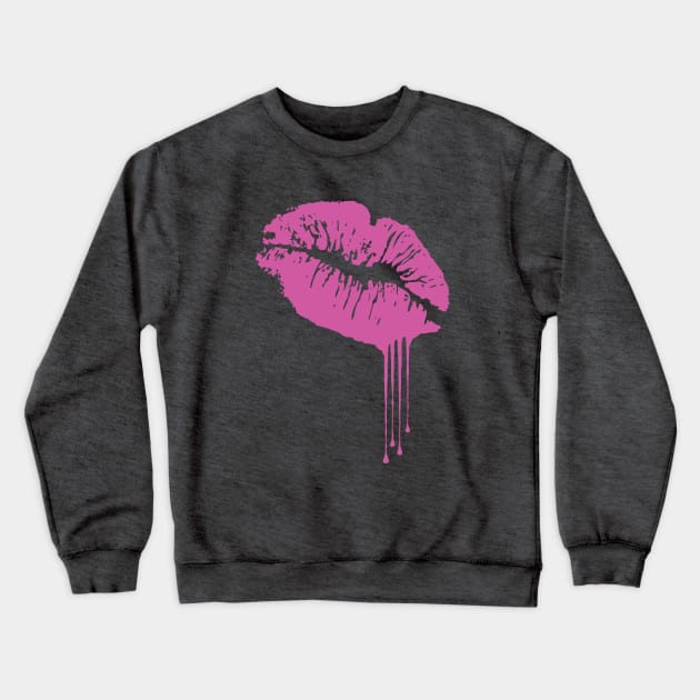 Lipstick smile... Crewneck Sweatshirt by idesign1